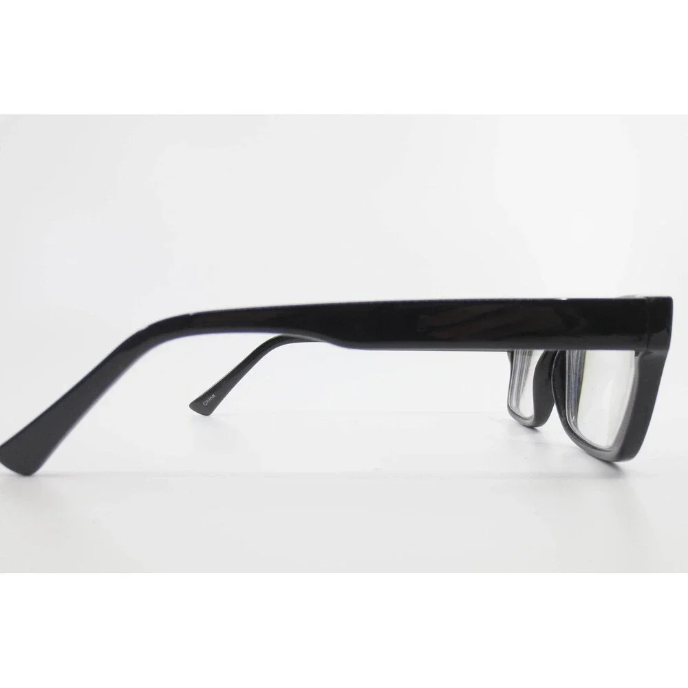 MP5101 BK Black Rectangular Eyeglass Frames 53-17-145 Full Rim Glasses
